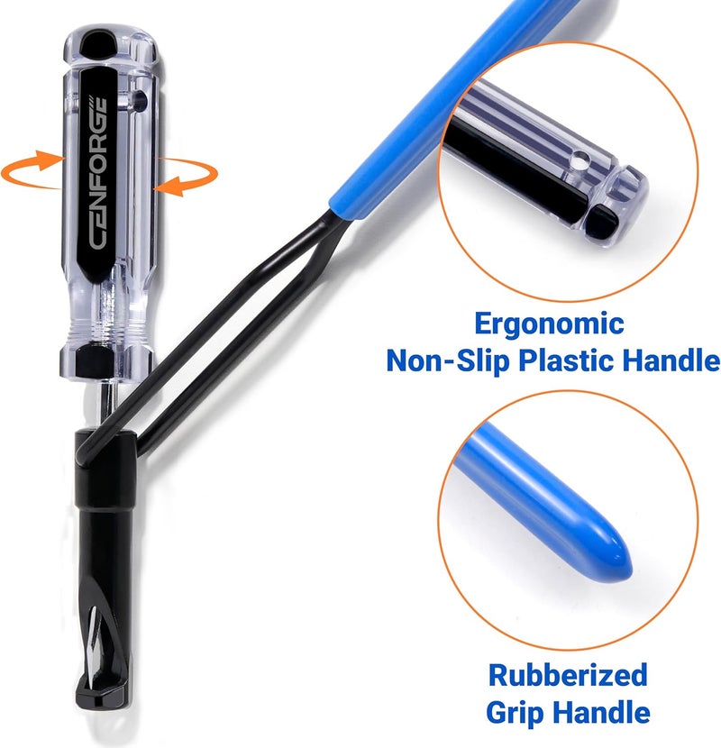 CENFORGE Store 10mm Valve Adjustment Tool Jam Nut, Slotted Valve Adjusting Stud, Valve Grinding Tool Compatible with Honda Nissan Toyota Japanese Auto Vehicle Engines, Valve Lapping Guiding Removal Tool - Image 4